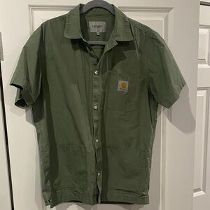 Carhartt Olive Button-Up Shirt